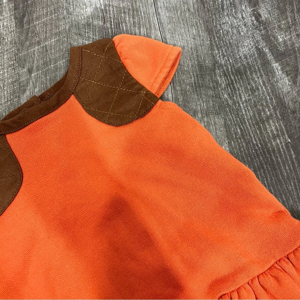 Ralph Lauren Orange Plaid Dress & Leggings Set
